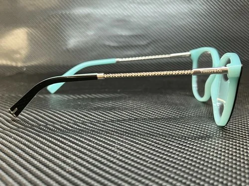 Tiffany TF2168 8055 Black Blue Women Square Demo Lens Eyeglasses Frame 54 mm 3