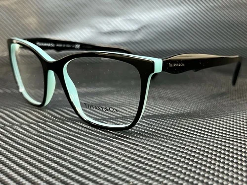 Tiffany TF2175 8055 Black Women Square Demo Lens Eyeglasses Frame 52-16