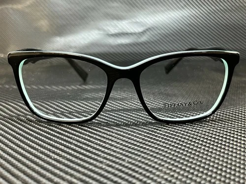 Tiffany TF2175 8055 Black Women Square Demo Lens Eyeglasses Frame 52-16 2