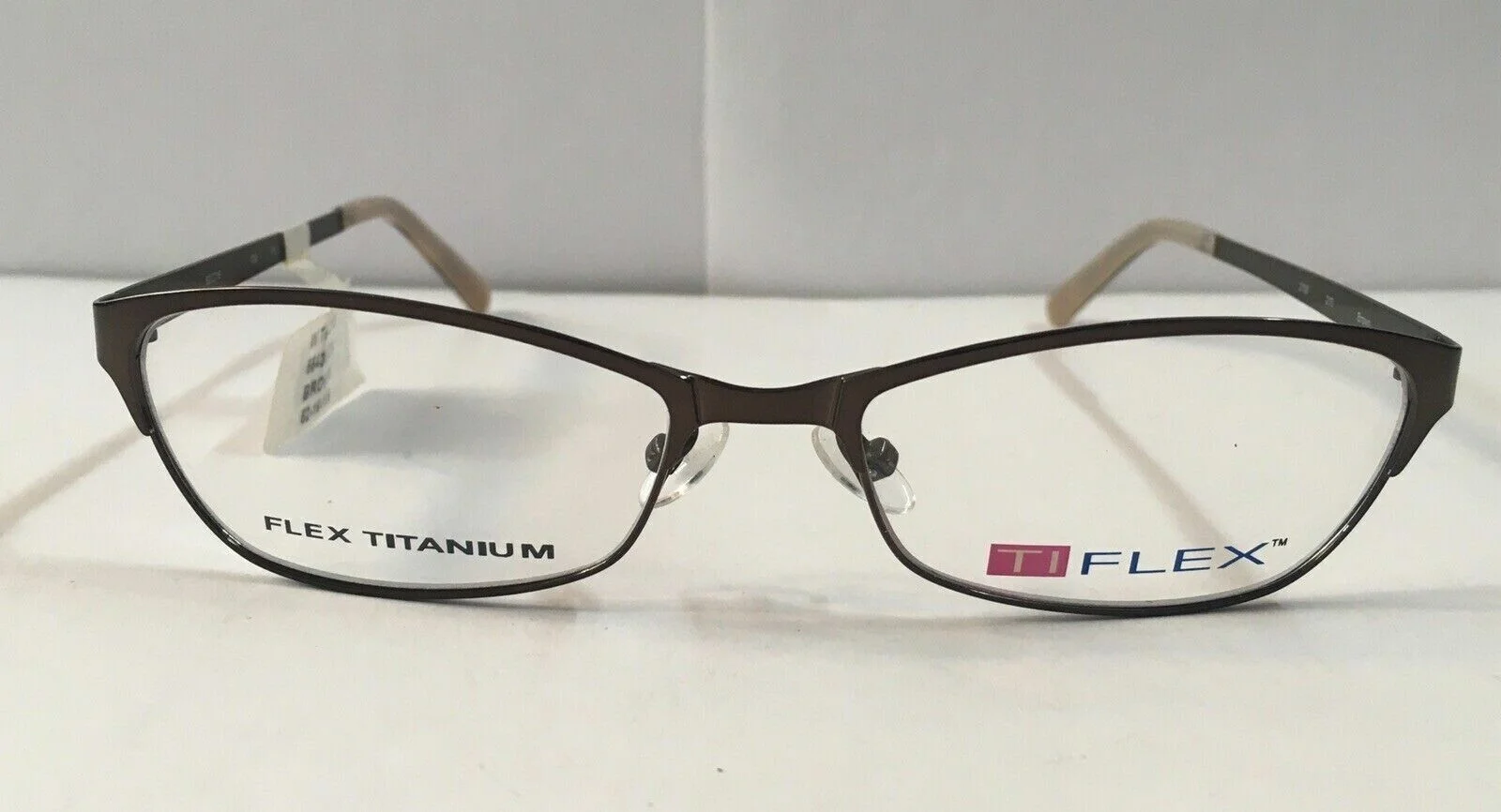 Tiflex Titanium Brown Eyeglass Frames. 52-16-135. NWT