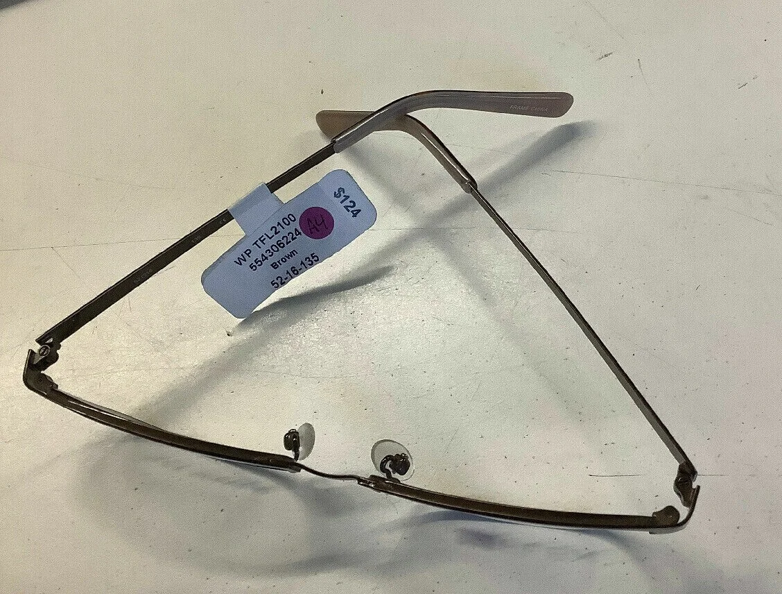 Tiflex Titanium Brown Eyeglass Frames. 52-16-135. NWT 3