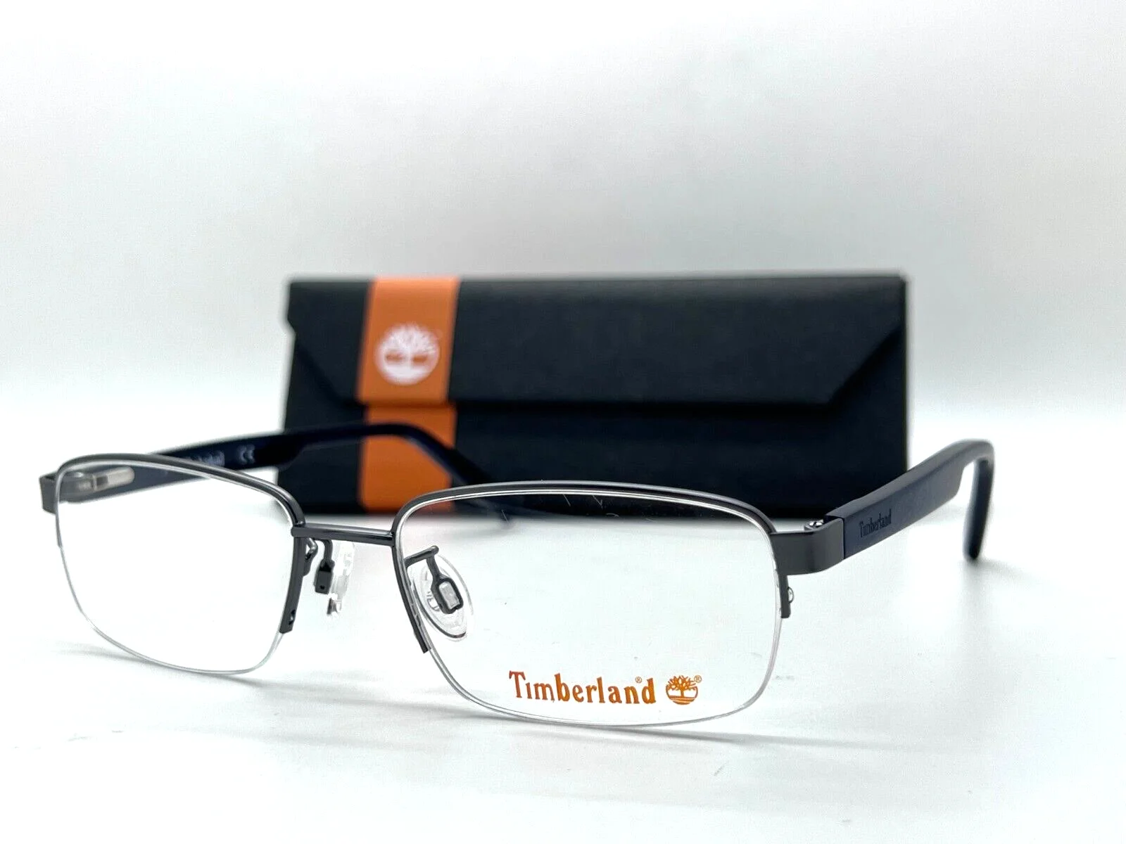 Timberland Eyeglasses TB 1548 009 GUNMETAL 53-17-140MM STAINLESS STEEL /CASE
