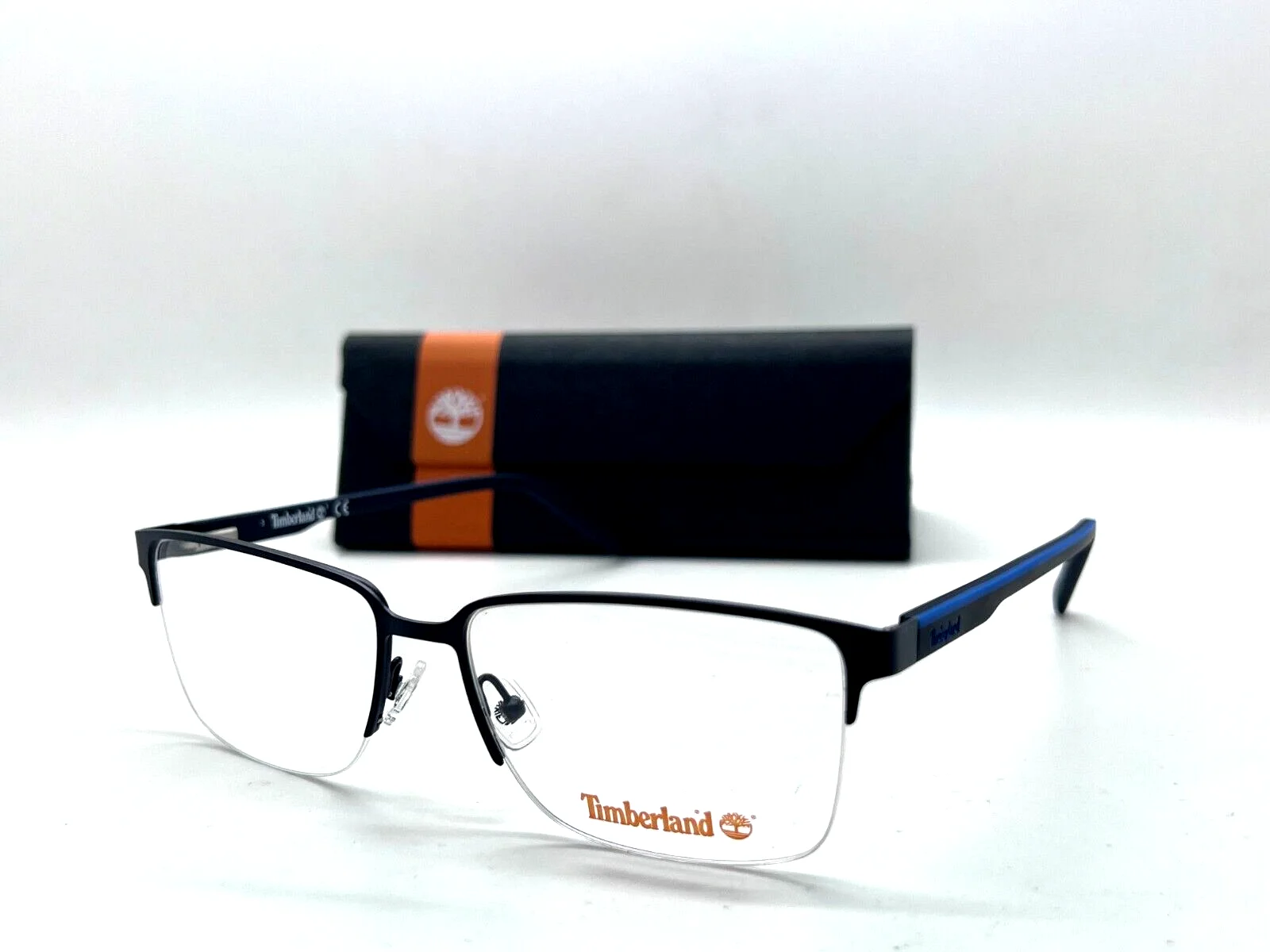Timberland Eyeglasses TB 1653 002 MATTE BLACK 56-16-150MM STAINLESS STEEL /CASE