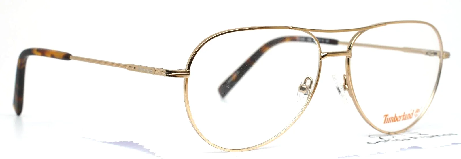 TIMBERLAND TB1630 032 Gold Mens Aviator Oversized Eyeglasses 59-15-150 B:47 3