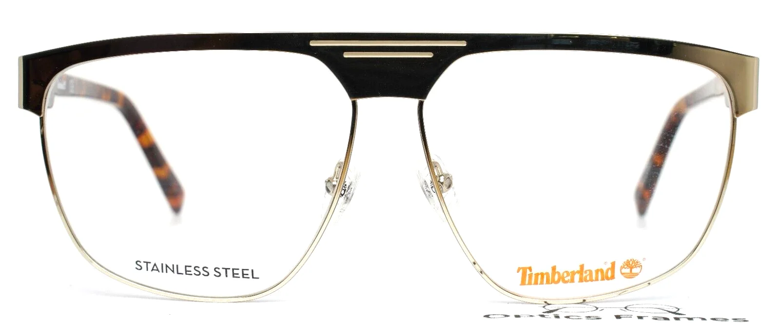 TIMBERLAND TB1643 032 Gold Mens Aviator Full Rim Eyeglasses 62-13-150 B:49 2