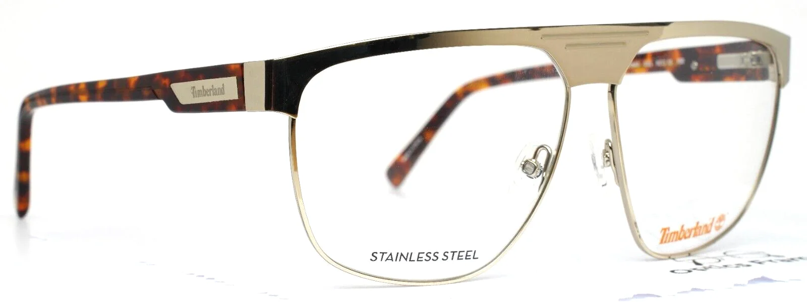 TIMBERLAND TB1643 032 Gold Mens Aviator Full Rim Eyeglasses 62-13-150 B:49 3