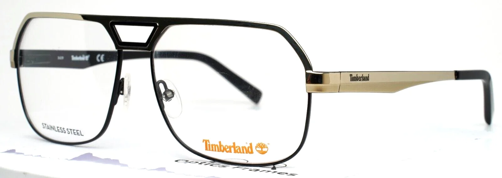 TIMBERLAND TB1645 032 Gold Mens Aviator Oversized Eyeglasses 61-15-150 B:48