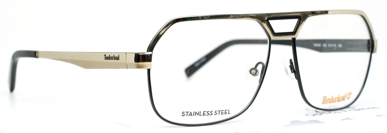 TIMBERLAND TB1645 032 Gold Mens Aviator Oversized Eyeglasses 61-15-150 B:48 3
