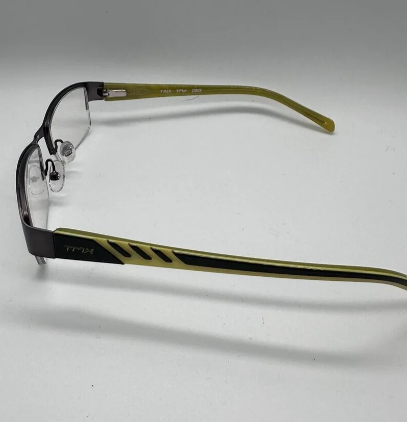Timex Mens TMX Stinger Eyeglass Frames For Prescription Lens Bronze Neon Yellow 3