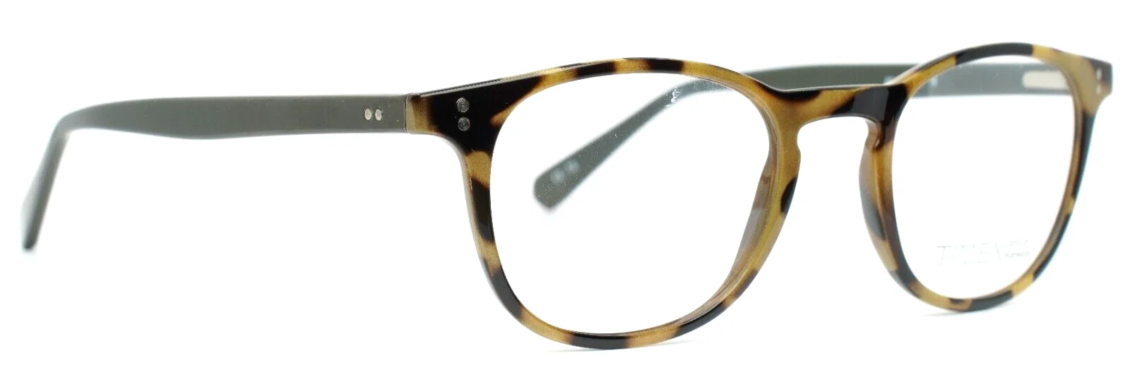 TIMEX OPTICAL EYEWEAR 4:19PM TO Tortoise Mens Round Eyeglasses 48-21-145 B:39 3