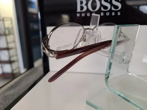Timex T186 Eyeglasses Frame Silver Titanium Size 52/17 3