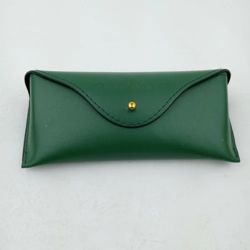 Timo X Zenni Eyeglass Case Soft Shell Protective Travel Carrier Green