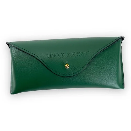 Timo X Zenni Green Eyeglass Case Soft Shell Protective Glasses Case 1