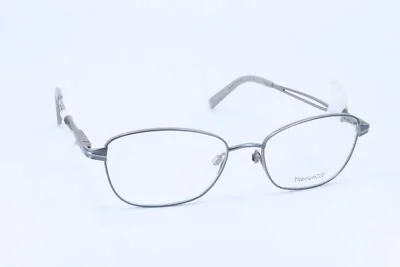Titanium 220 T220-04 Platinum Oval Women Full Rim 55-18-135 Eyeglasses Frames 2