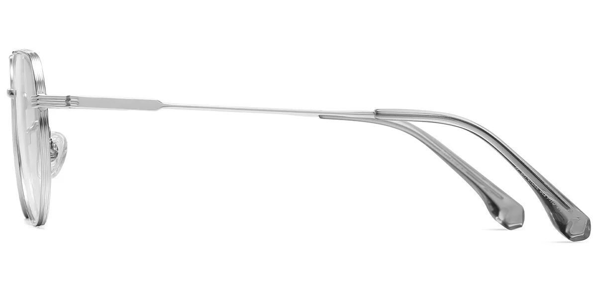 Titanium Aviator glasses unisex 2