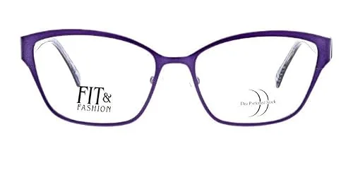 Titanium Eyeglasses Frames Women’s Purple T9942 52 16 135 80 Half Rim 3