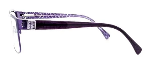 Titanium Eyeglasses Frames Women’s Purple T9942 52 16 135 80 Half Rim 4
