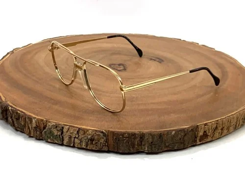 Titmus Eyeglasses Frames Only T 601A Gold Tone Aviator USA