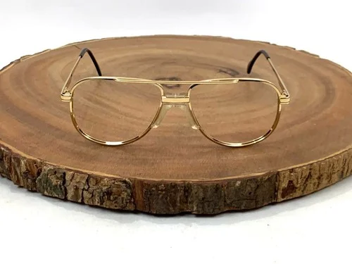Titmus Eyeglasses Frames Only T 601A Gold Tone Aviator USA 2