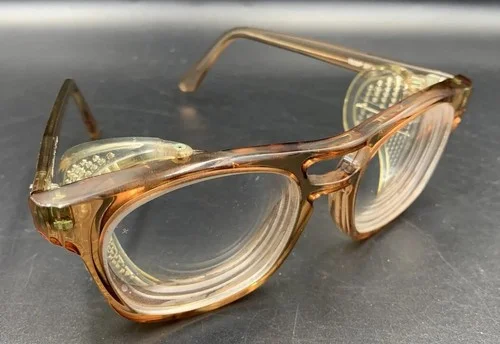 TITMUS T83 BF BRN Z87-2 TO TRANSPARENT BROWN SAFETY EYEGLASS FRAMES 145MM 3
