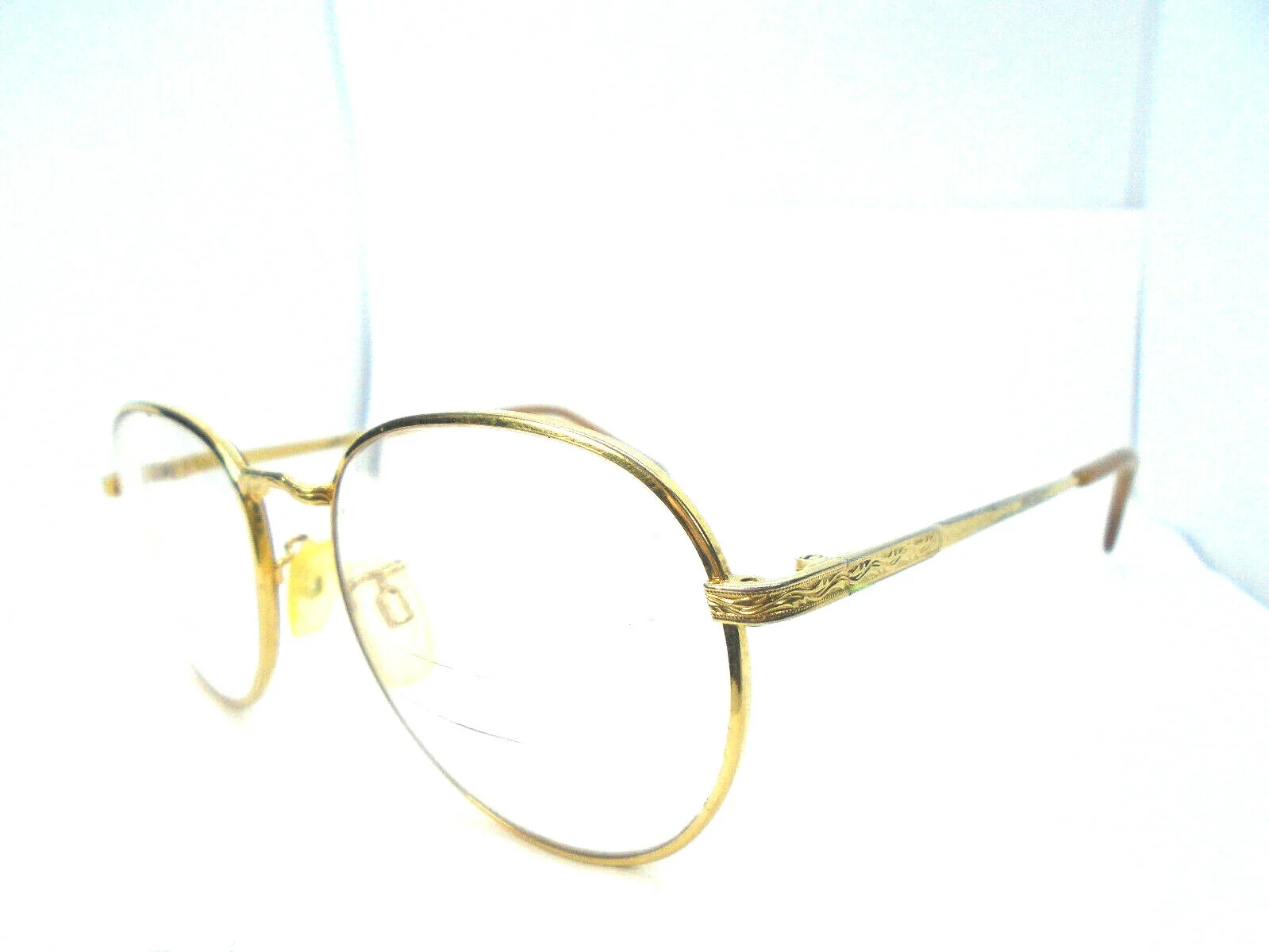 Titmus USA PC 251 TO Z87 GLD Gold 53-19 Vintage Metal Eyeglasses Frames 2