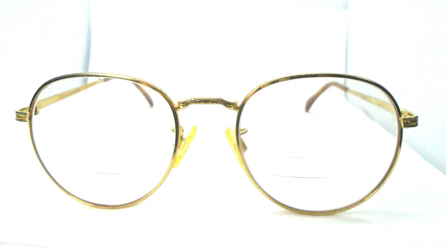 Titmus USA PC 251 TO Z87 GLD Gold 53-19 Vintage Metal Eyeglasses Frames 3