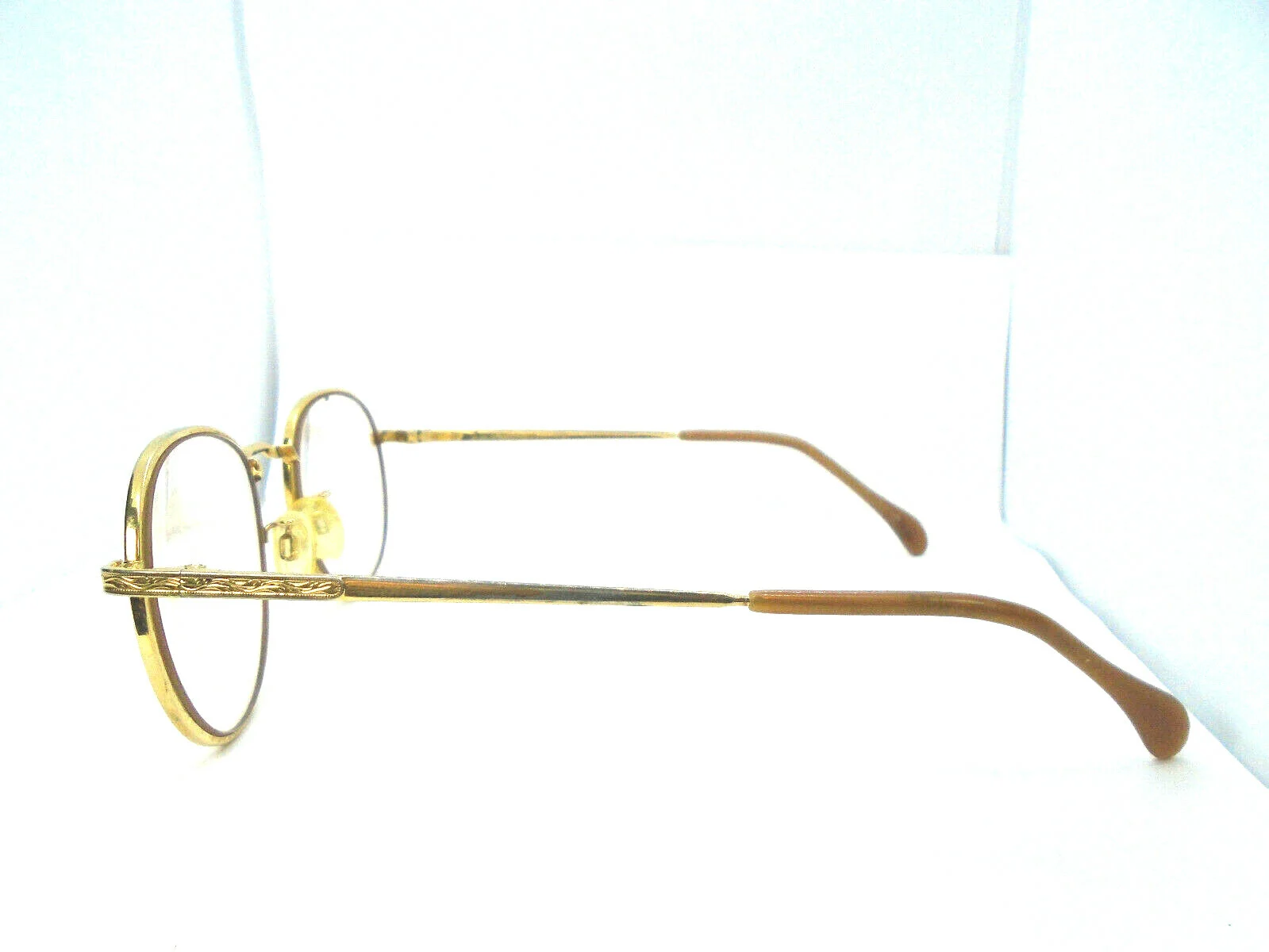 Titmus USA PC 251 TO Z87 GLD Gold 53-19 Vintage Metal Eyeglasses Frames 4