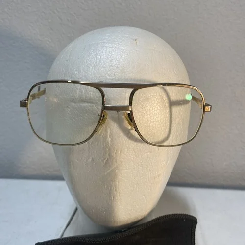 Titmus Z87 56-20 5-3/4 EYEGLASSES FRAMES Gold Vintage Aviator USA 3
