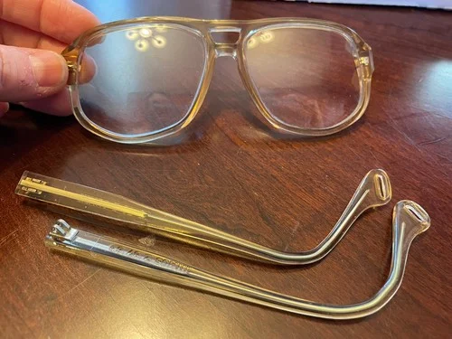 Titmus Z87 Eyeglasses Glasses Frames Heavy Plastic Vintage 6” Needs repair 2