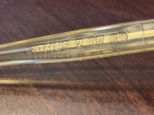 Titmus Z87 Eyeglasses Glasses Frames Heavy Plastic Vintage 6” Needs repair 3