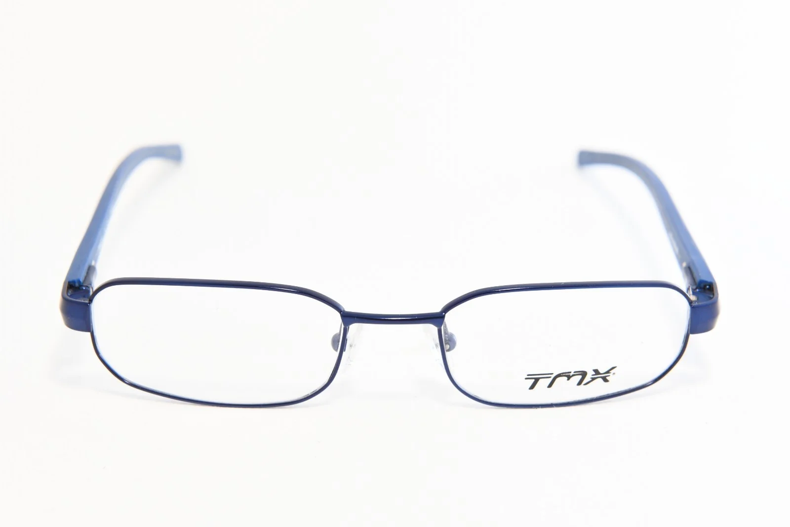 TMX TIMEX INVERT SPORTY EYEGLASS FRAMES METAL FLEXIBLE PLASTIC NAVY 48-17-135