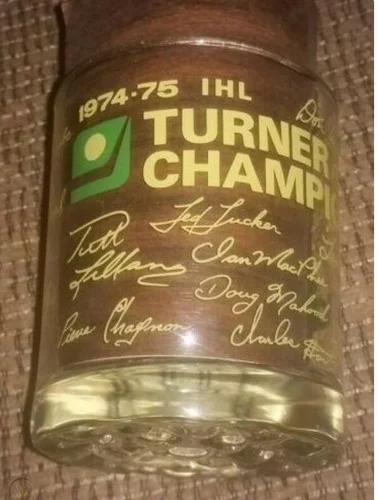 Toledo OH Goaldiggers IHL Hockey 1974-75 TURNER CUP CHAMPIONS Sports Arena GLASS