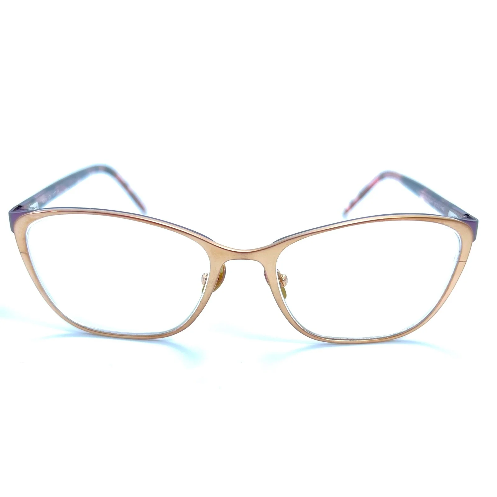 Tom Davies TD 501 Col. 1507 Rose Gold Pink Tortoise Eyeglasses Frame 51-16-140 3
