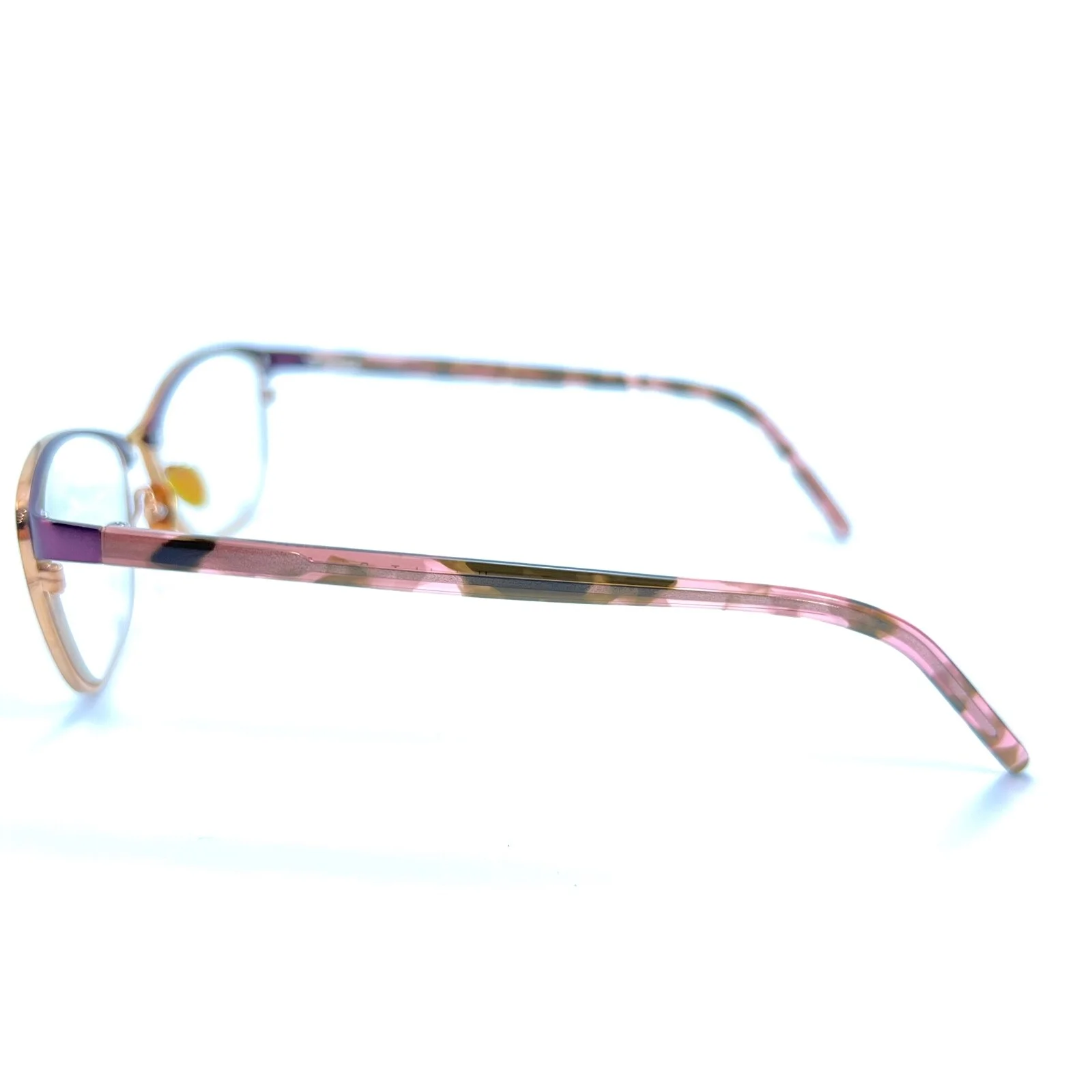 Tom Davies TD 501 Col. 1507 Rose Gold Pink Tortoise Eyeglasses Frame 51-16-140 4