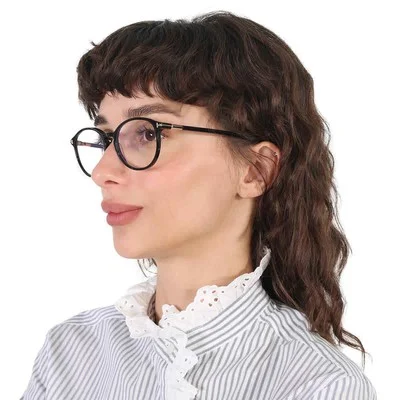 Tom Ford Blue Light Block Oval Ladies Eyeglasses FT5617-B 001 52 FT5617-B 001 52 2