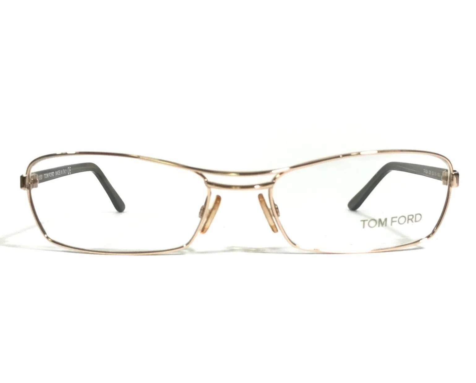 Tom Ford Eyeglasses Frames TF5024 255 Olive Green Gold Full Wire Rim 52-16-130 2