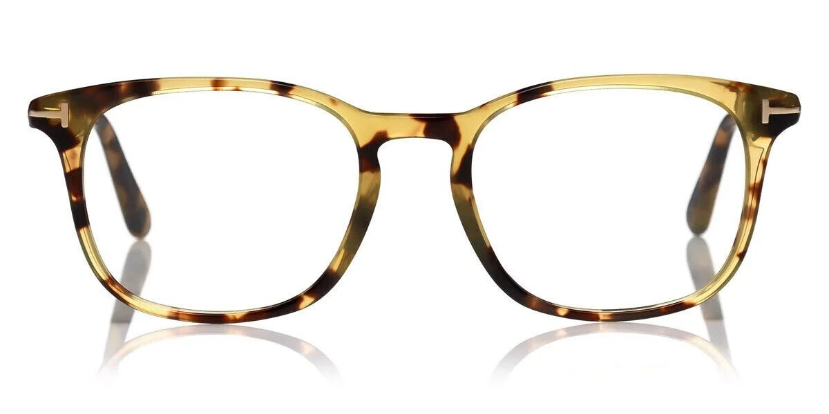 Tom Ford Eyeglasses FT 5505 053 Blonde Havana Frame Clear Demo Lens 52mm New 2