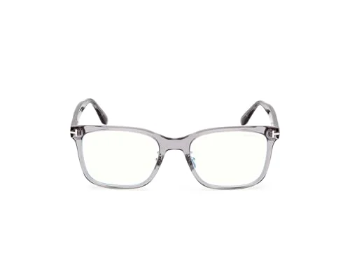 Tom Ford Eyeglasses FT 5853 -D-B Asian fit 020 Shiny Grey,t Logo/Blue Block 2