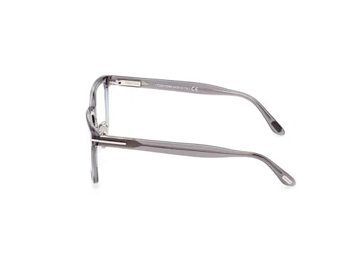 Tom Ford Eyeglasses FT 5853 -D-B Asian fit 020 Shiny Grey,t Logo/Blue Block 4