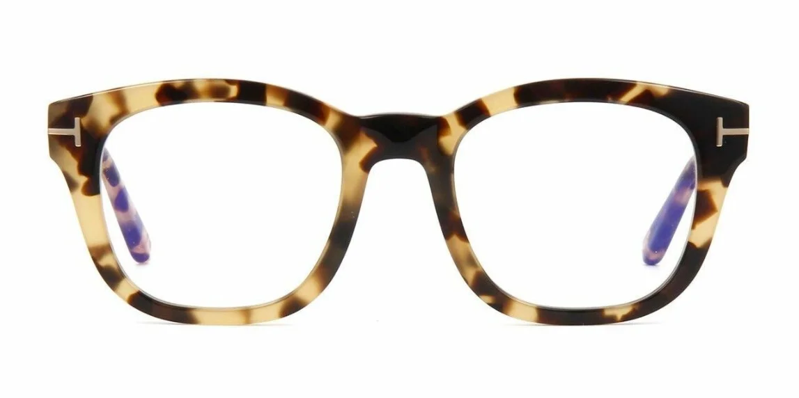 Tom Ford Eyeglasses TF 5542 B 056 Vintage Havana Frame Blue Block Lens New 50mm 2
