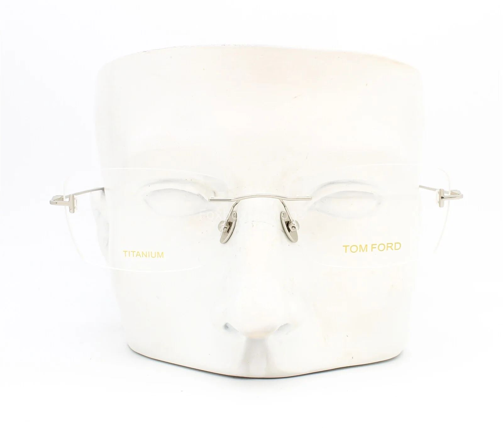 Tom Ford FT 5678 018 Rimless Eyeglasses Glasses Silver Titanium 54mm w/case