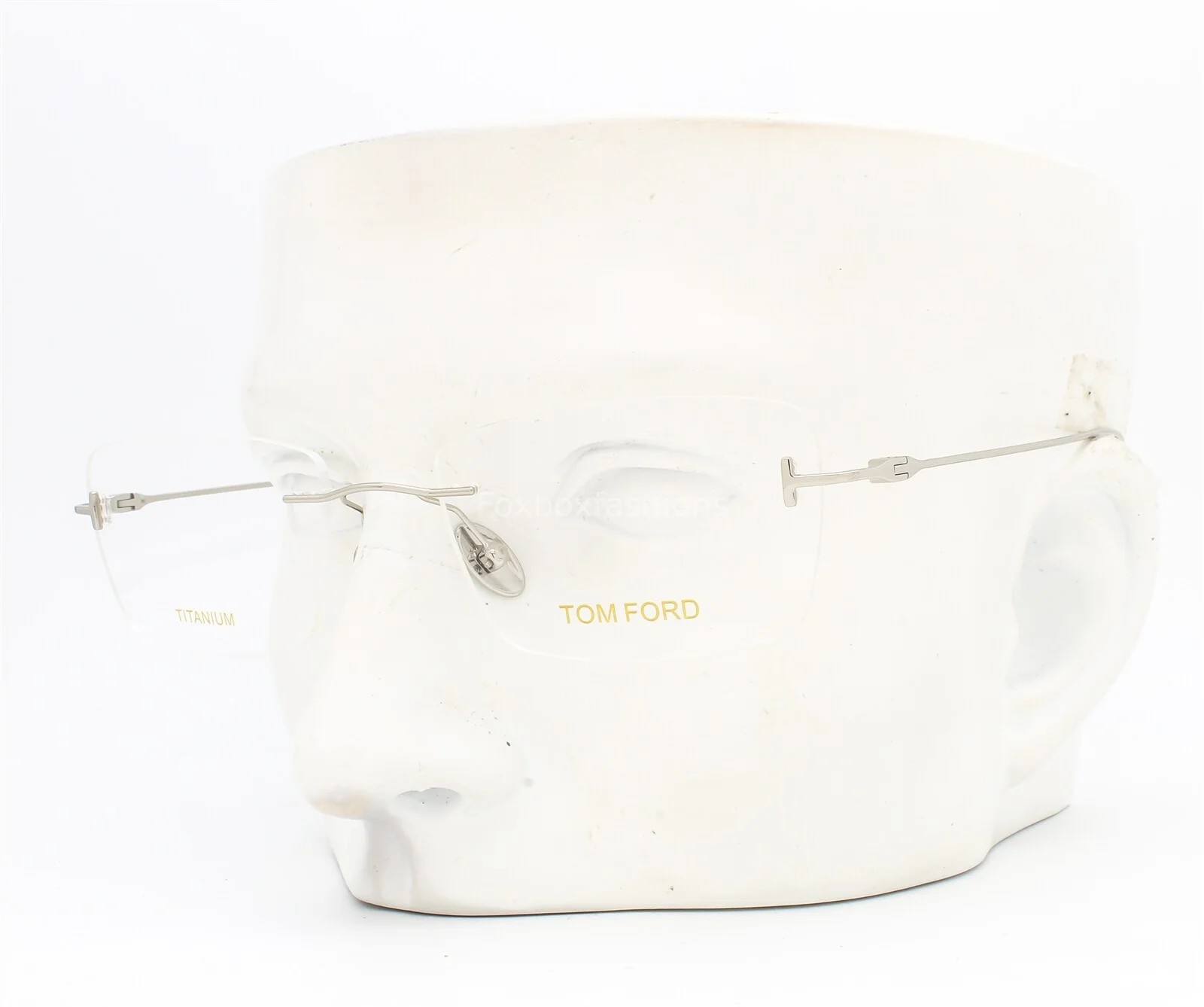 Tom Ford FT 5678 018 Rimless Eyeglasses Glasses Silver Titanium 54mm w/case 2