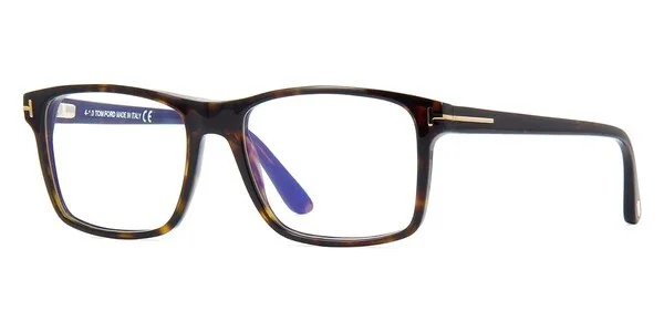 Tom Ford FT 5682 B 052 Dark Havana Blue Light Blocking Eyeglasses With Clip-On 4