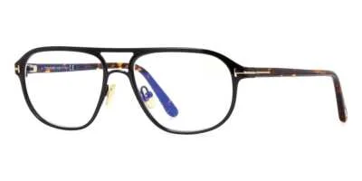 TOM FORD FT 5751B 001 Eyeglasses Shiny Black Clear Frame 55mm