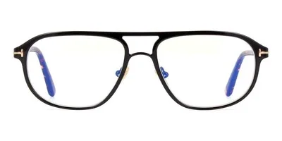 TOM FORD FT 5751B 001 Eyeglasses Shiny Black Clear Frame 55mm 2