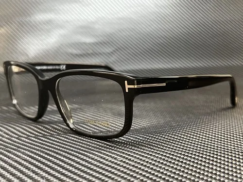 TOM FORD FT5313 001 Black Rectangle 55 mm Men