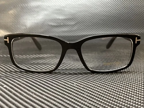 TOM FORD FT5313 001 Black Rectangle 55 mm Men 2