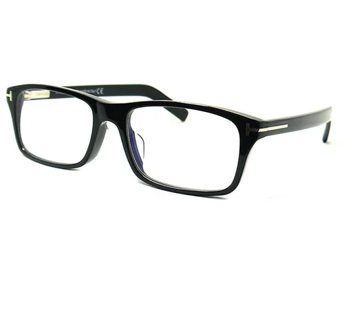 TOM FORD FT5663-F-B 001 Eyeglasses Shiny Black Frame 55mm ASIAN FIT
