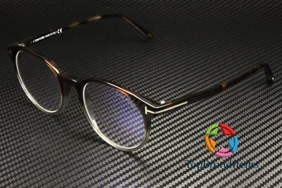 TOM FORD FT5695-B 056 Round Havana Demo Lens 47 mm Men
