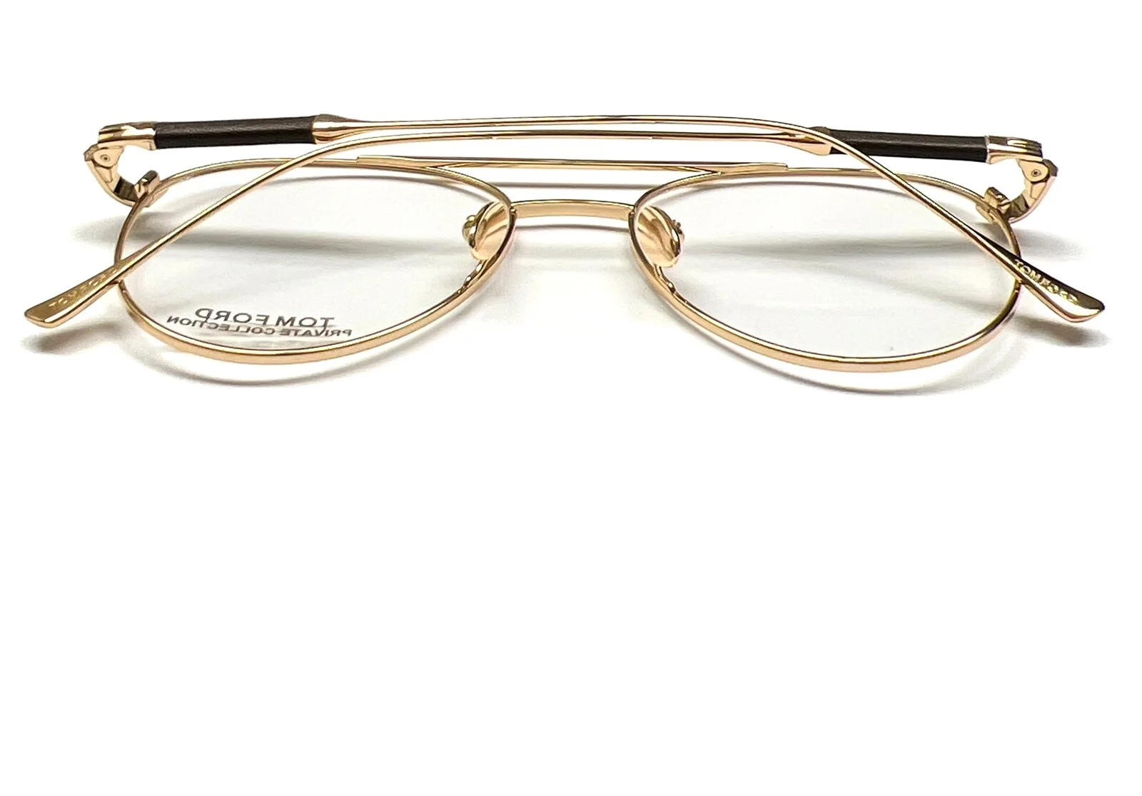 Tom Ford FT5716P 028 Pilot Eyeglasses Glasses Gold Titanium - Private Collection 2